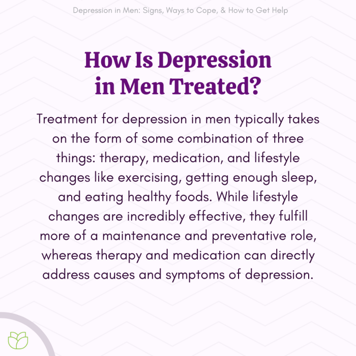 Men's depression support
